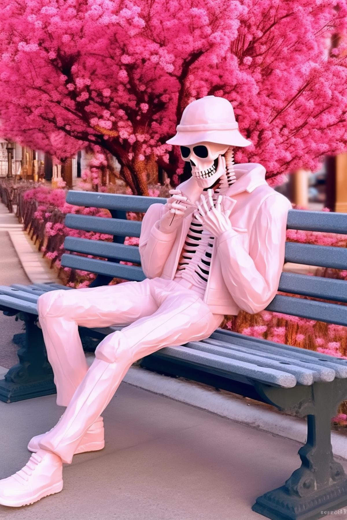 Romantic lonely skeleton 💐