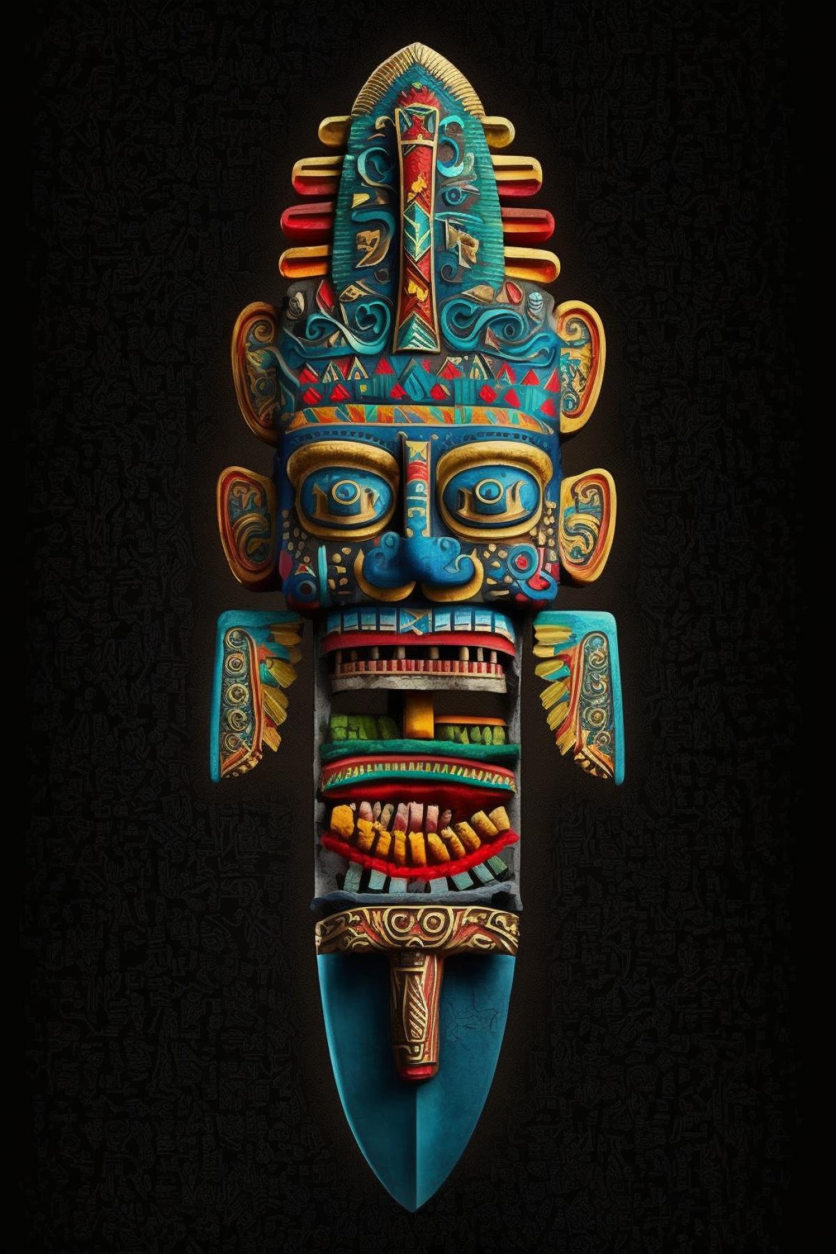 Mayan sacrificial dagger