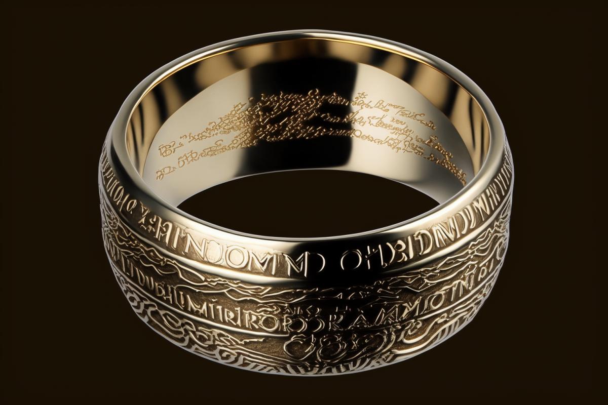 Ring of omnipotence: one omnipotent to the Lord of Mordor to unite them all and deprive them of their will