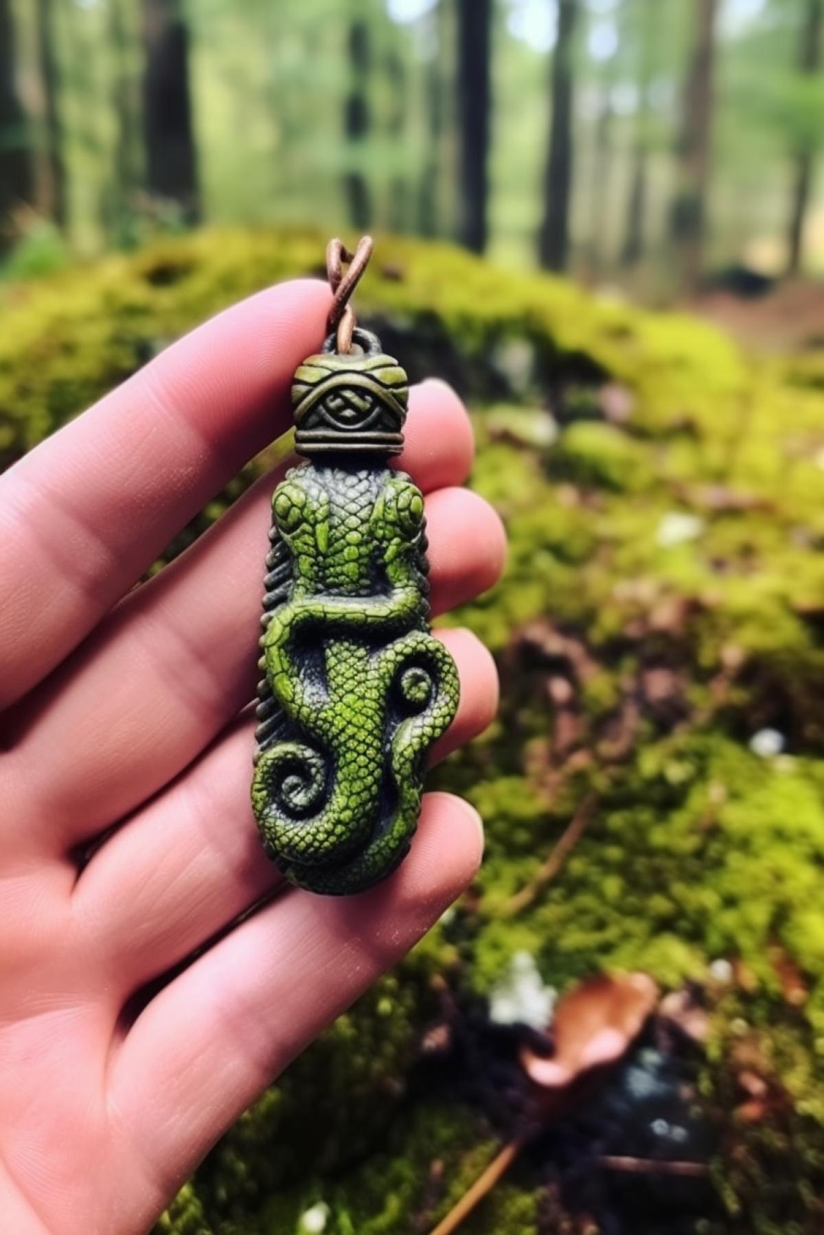 Mysterious snake amulet witchcraft