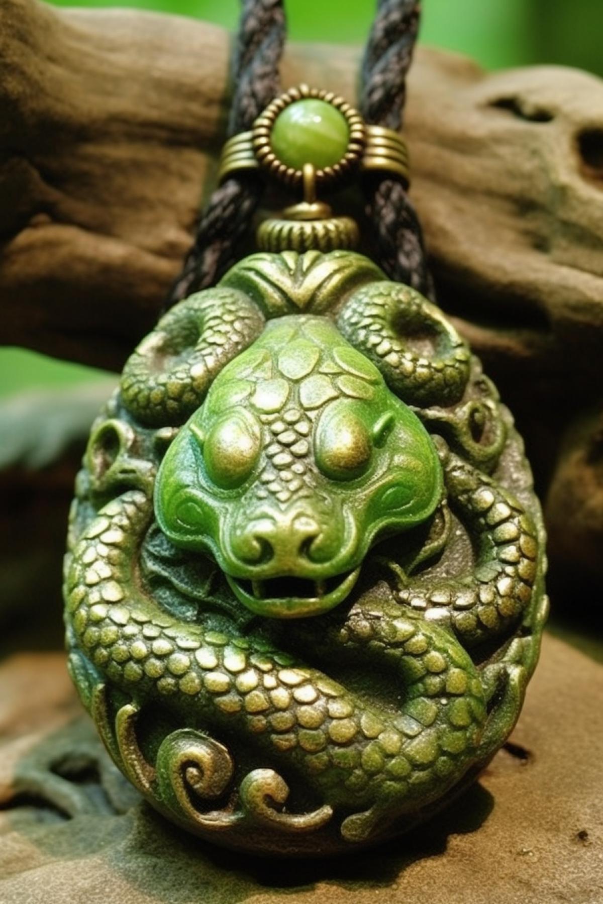 Mysterious snake amulet witchcraft