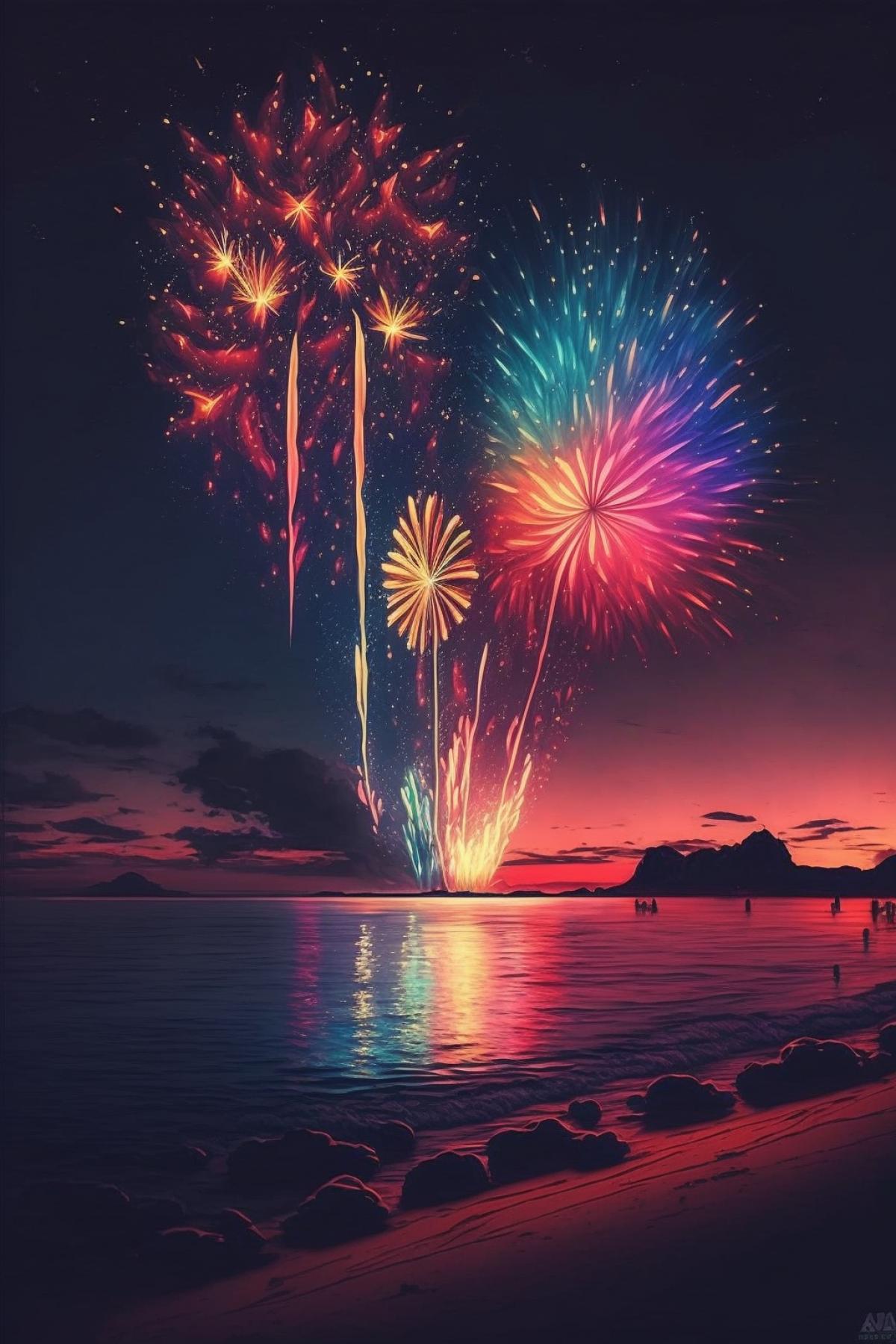 Fireworks 🎆✨🥪🌊