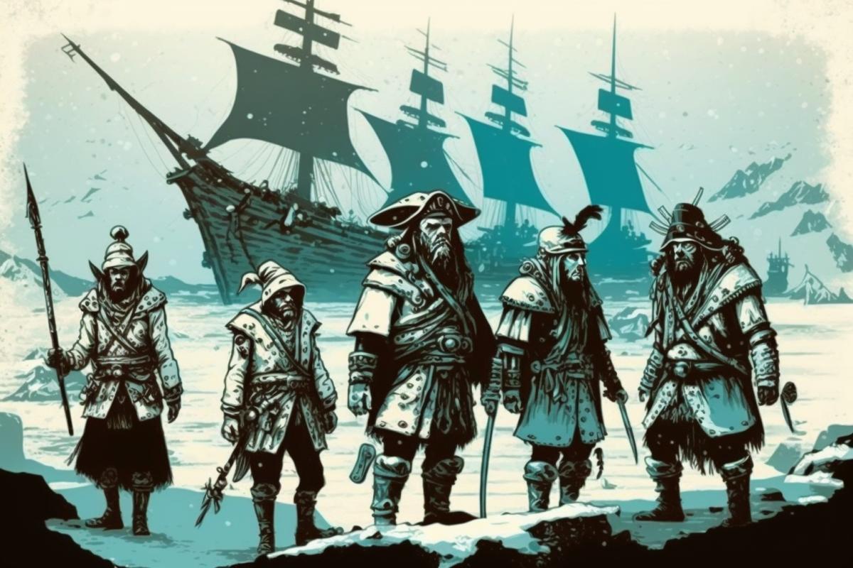 Ice Pirates on the Ice Sea