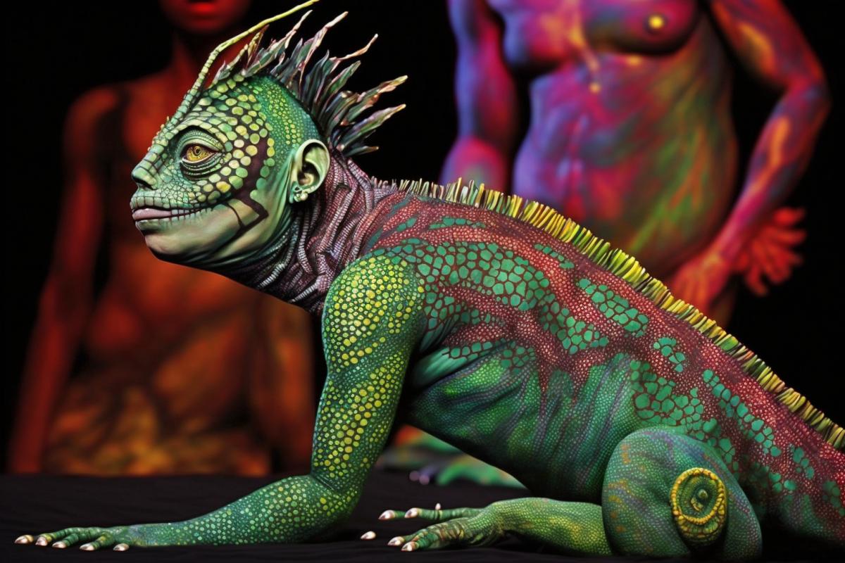 bodyart ing Chameleon