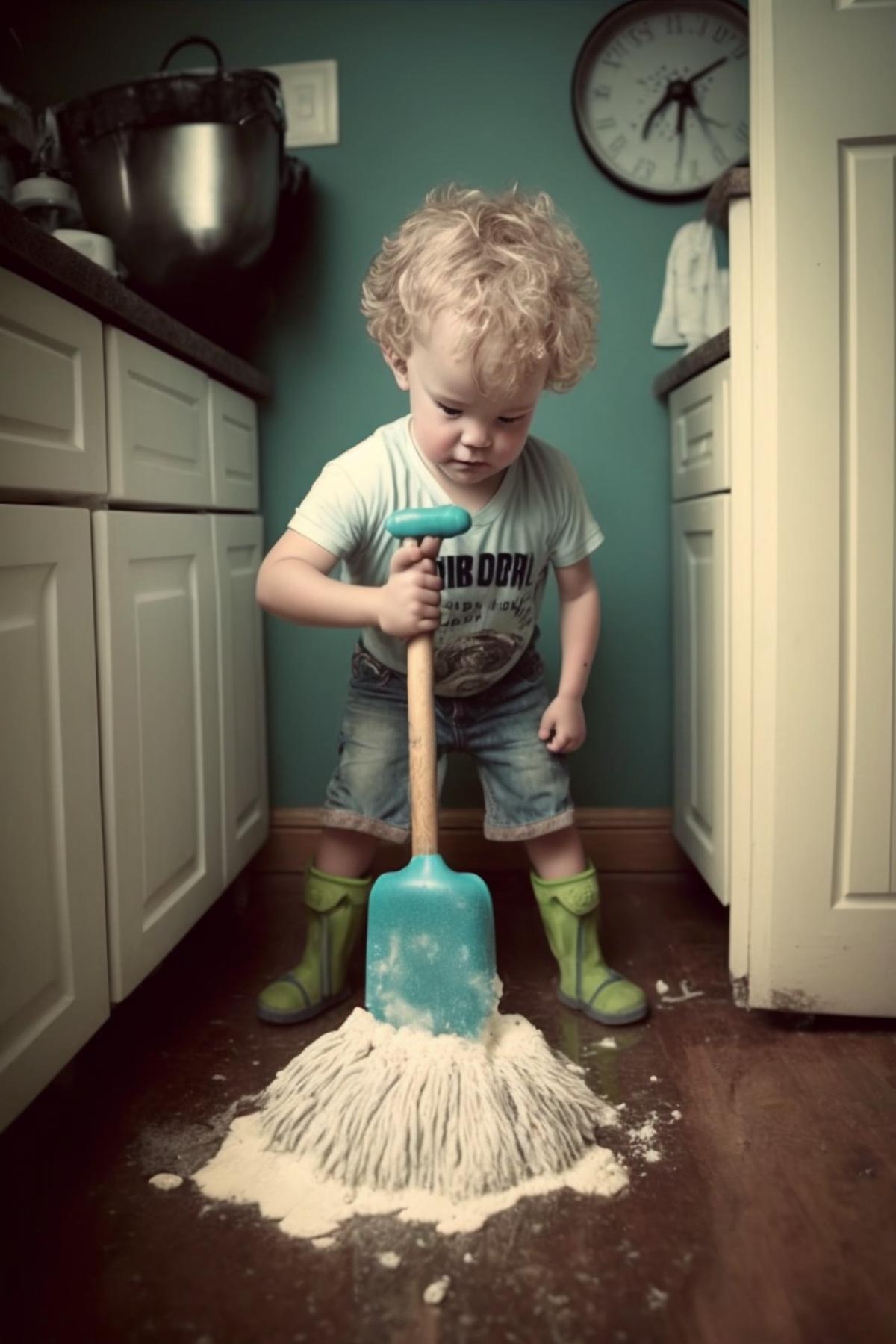 a kid who can do everything around the house is super