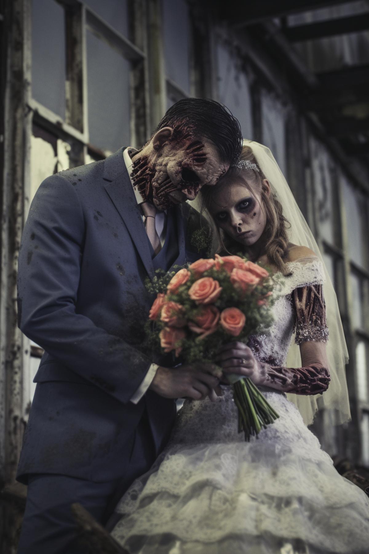 Zombie wedding