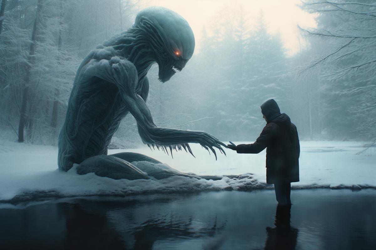 Alien meets Iceman
