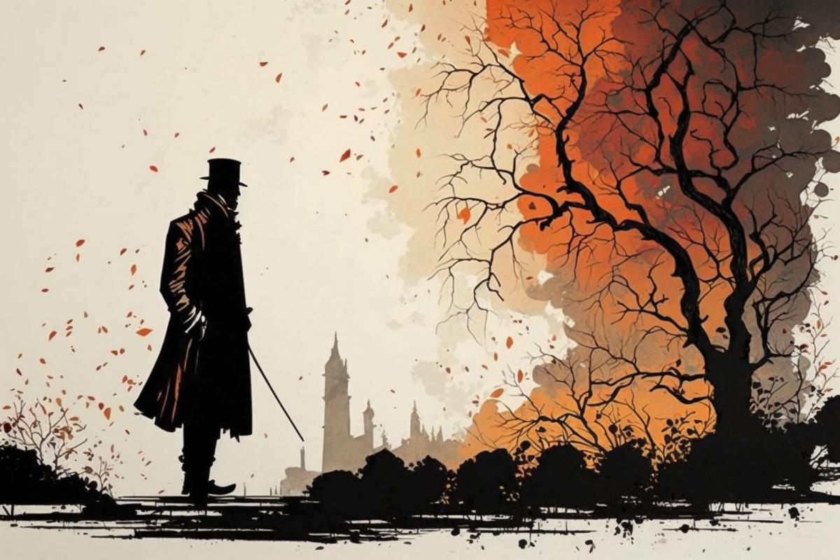 lonely man, autumn, by Nick Walker