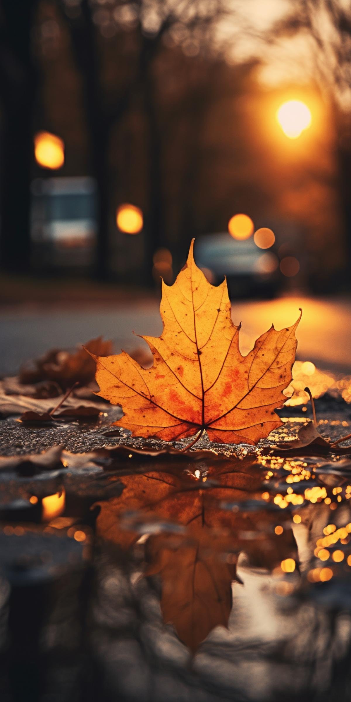 summer fades into the past without a sound and autumn leaves in shades of rust fall gently on the ground its the golden hour of the day and night is surly on the way, colorful lighting, photography
