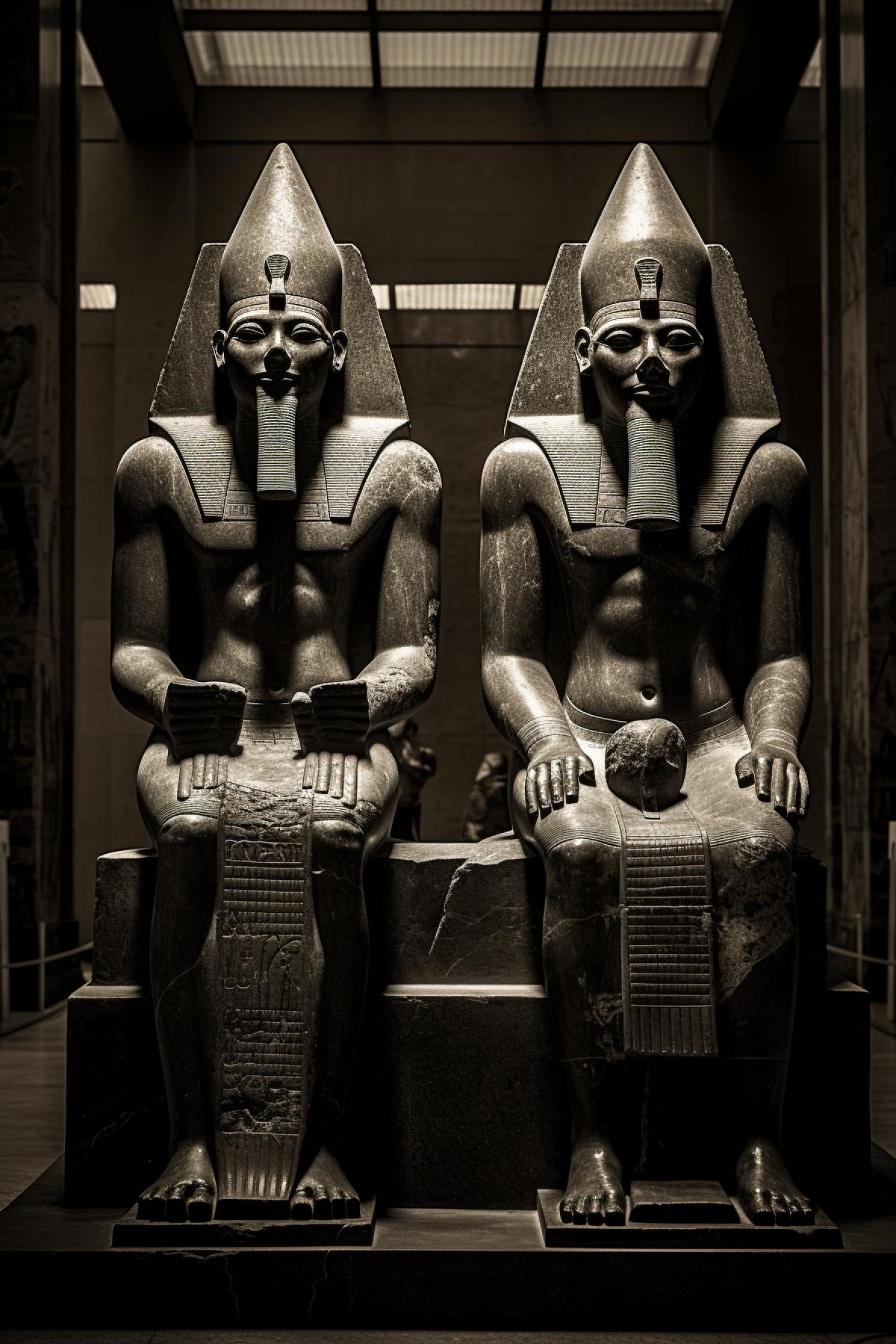 Egyptian gods, photograph
