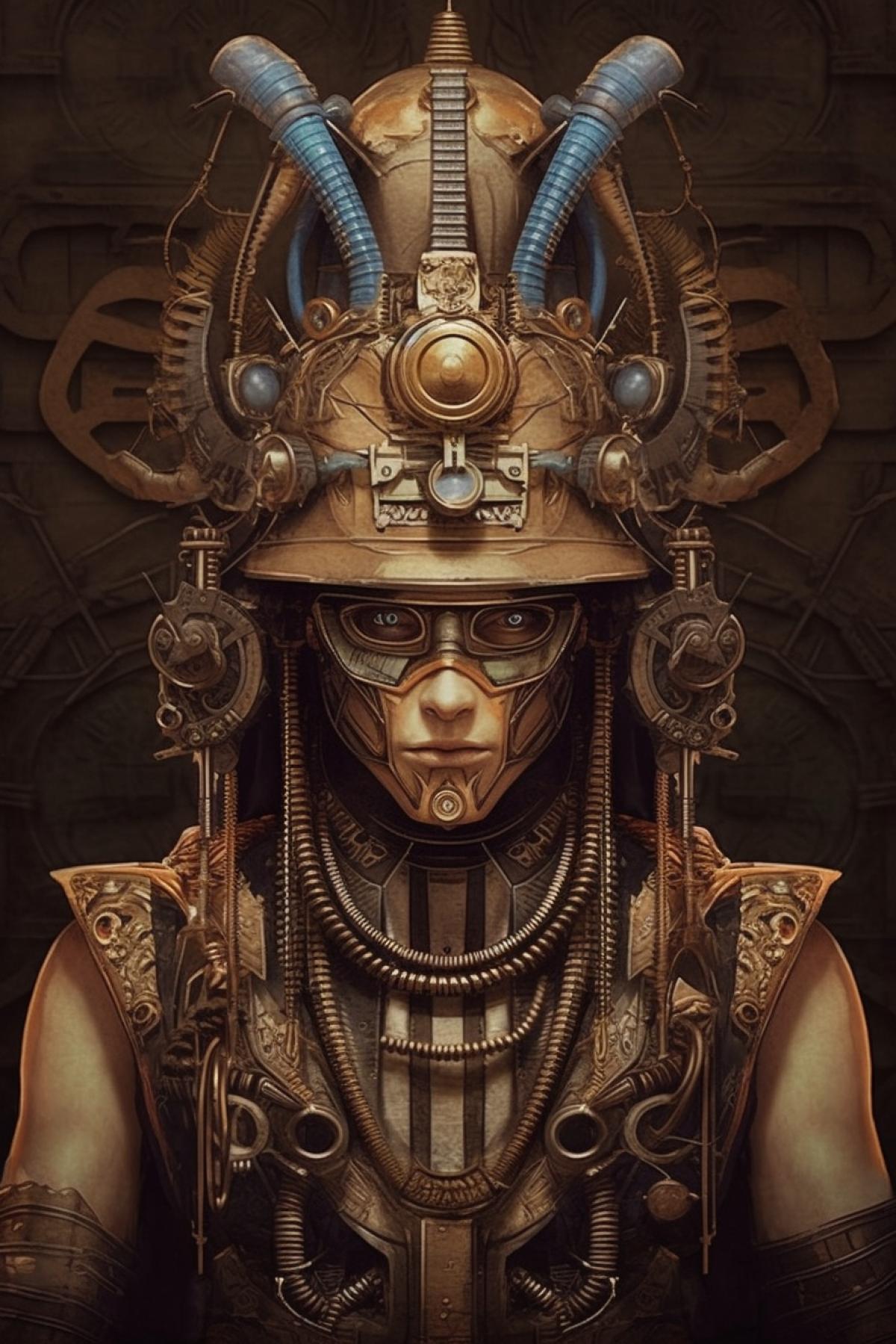 Egyptian pharaoh steampunk