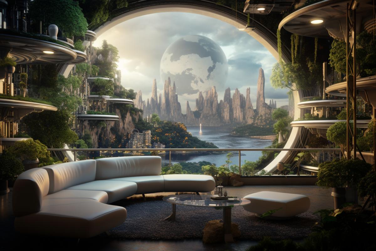 Nature city, future ecological architecture, cat’s world, ecopunk, romantic, cute, beautiful, soft lighting, cinematic, photorealistic, national geographic photography, atmospheric