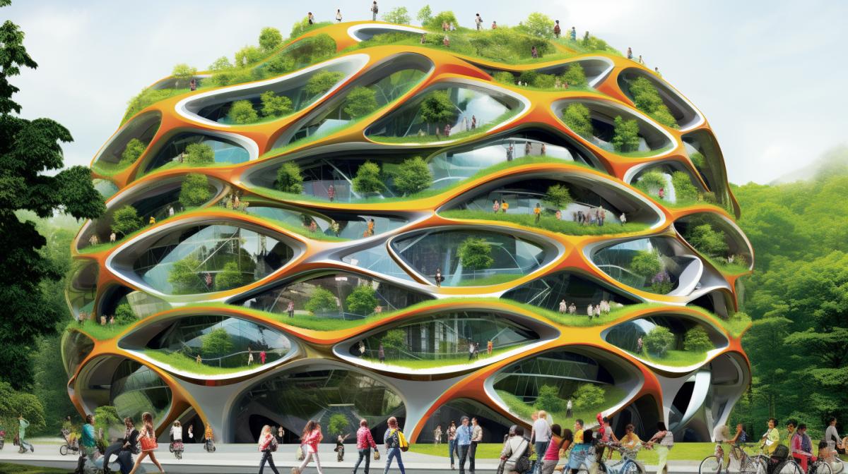 GTA city is eco friendly only green, trees and wood building