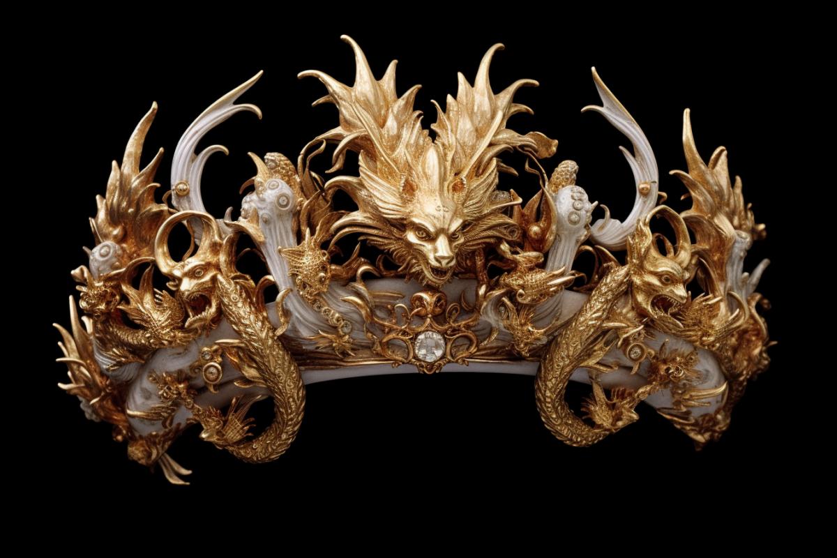 Crown in the form of a dragon Rococo Baroque