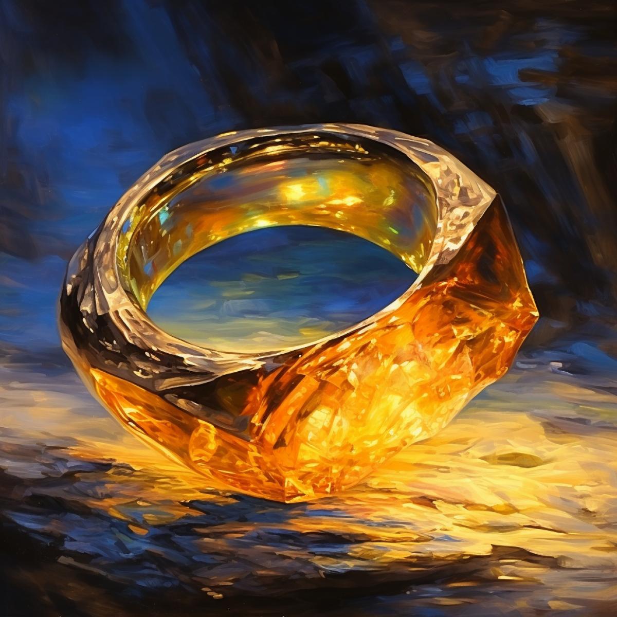 A colorful oil painting, ring lighting, Amber, UHD, hyper quality