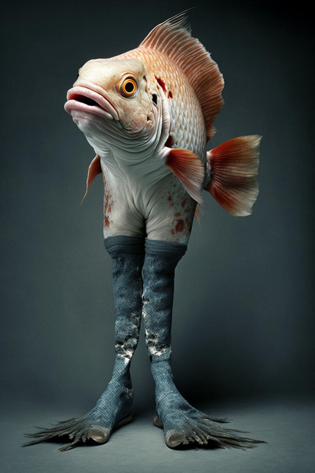 fish with human legs