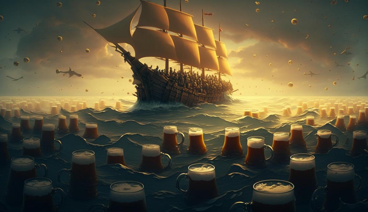 Sea of ​​beer