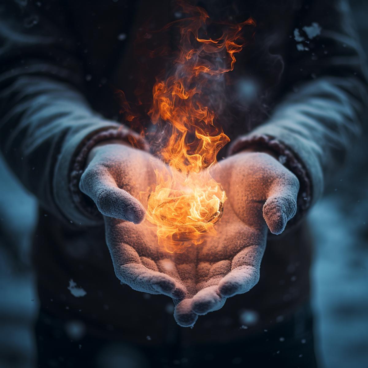 Freezing fire