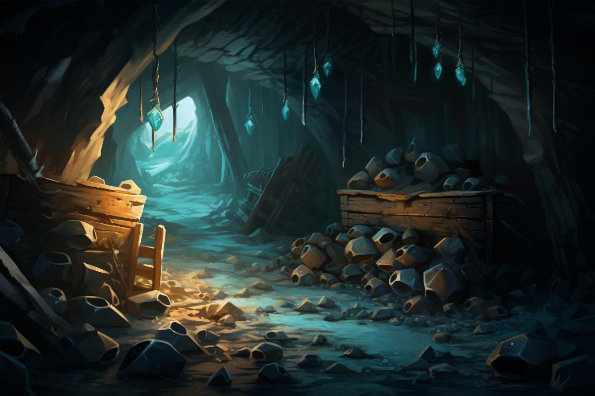 treasure cave illustration