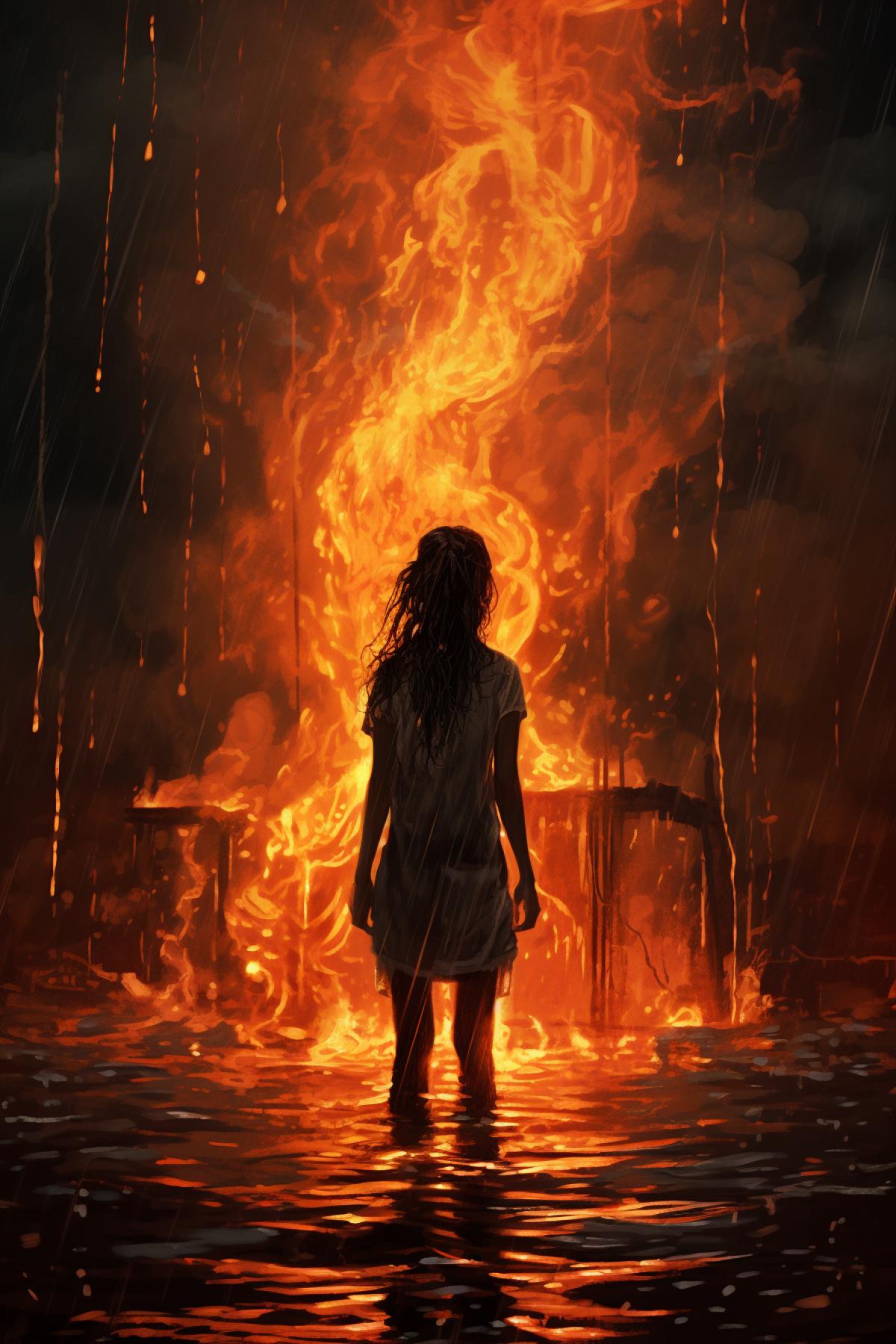 I set fire to the rain