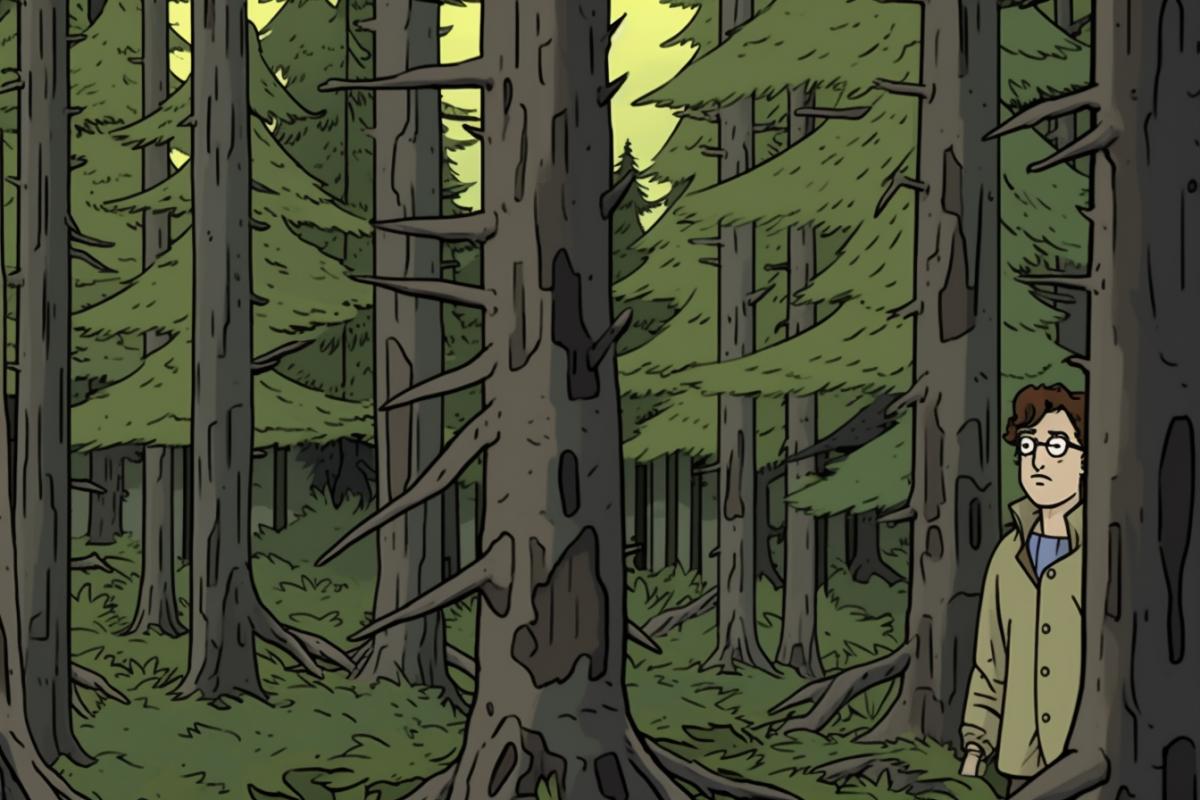 Harry Potter is perplexed in the forest
