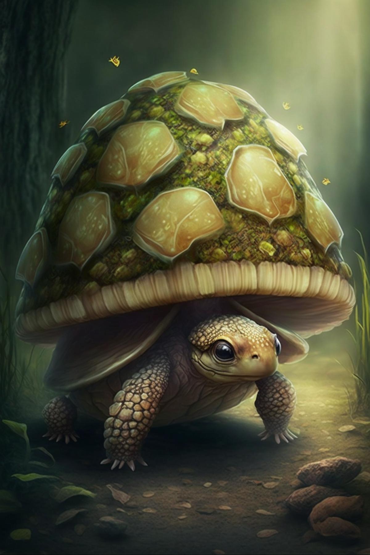 turtle |  mushroom