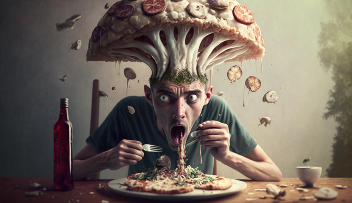 Addict. Eats mushrooms.