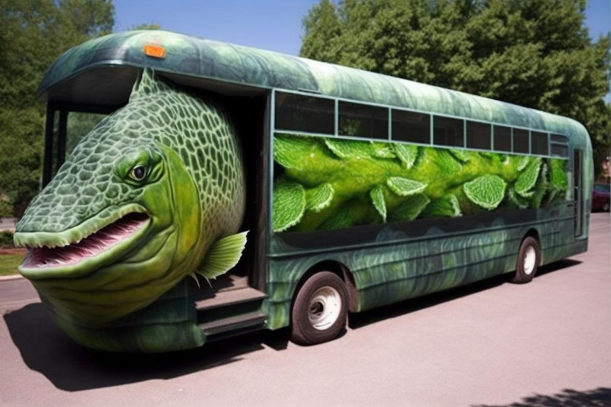 Vegetable fish bus