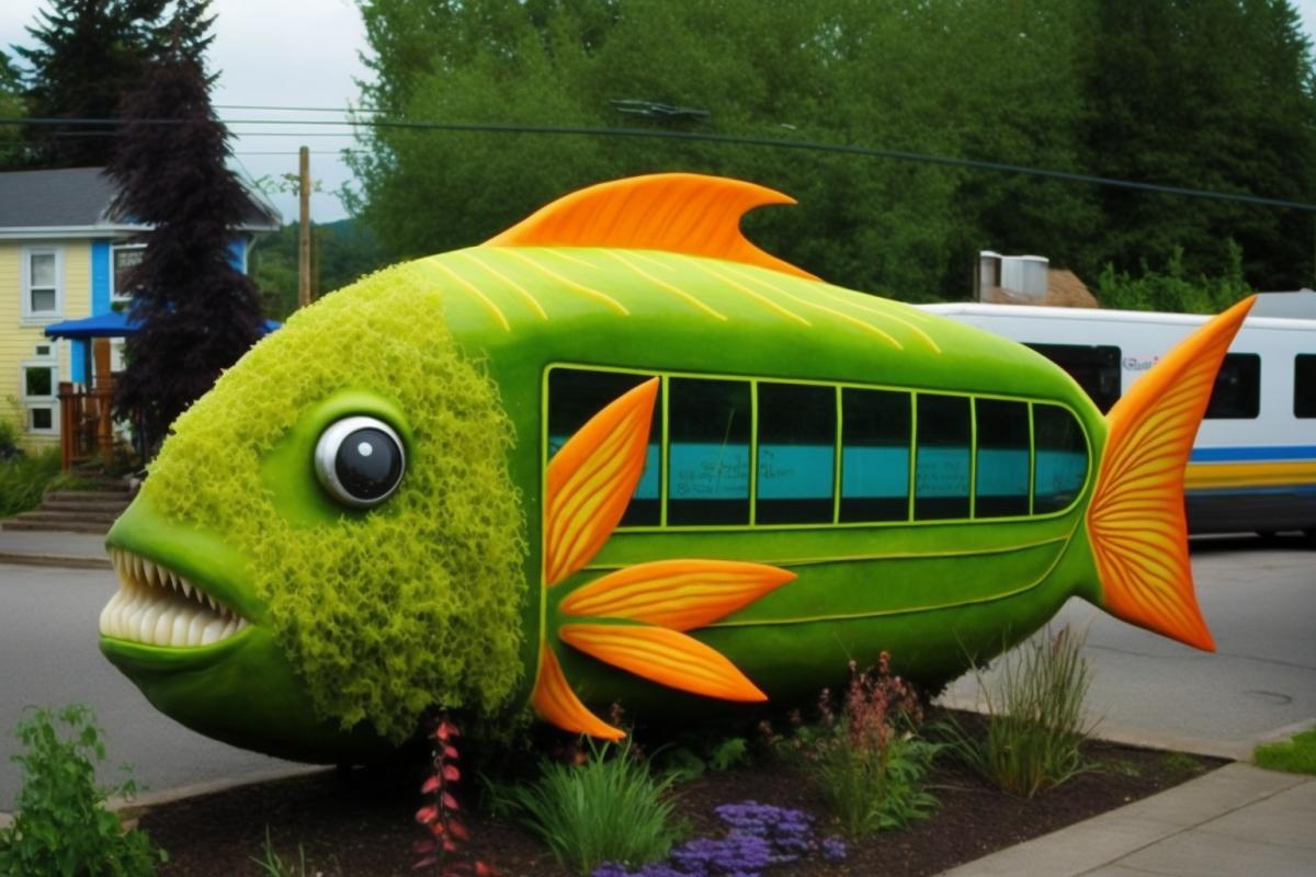 Vegetable fish bus