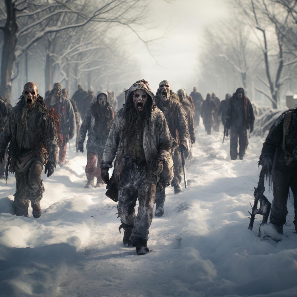 Zombie apocalypse in winter