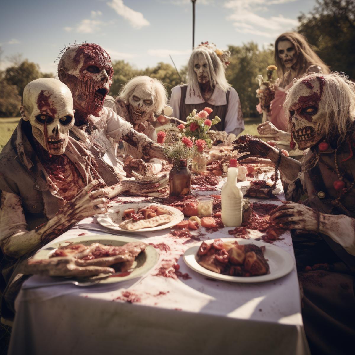 Imagine zombies having a picnic