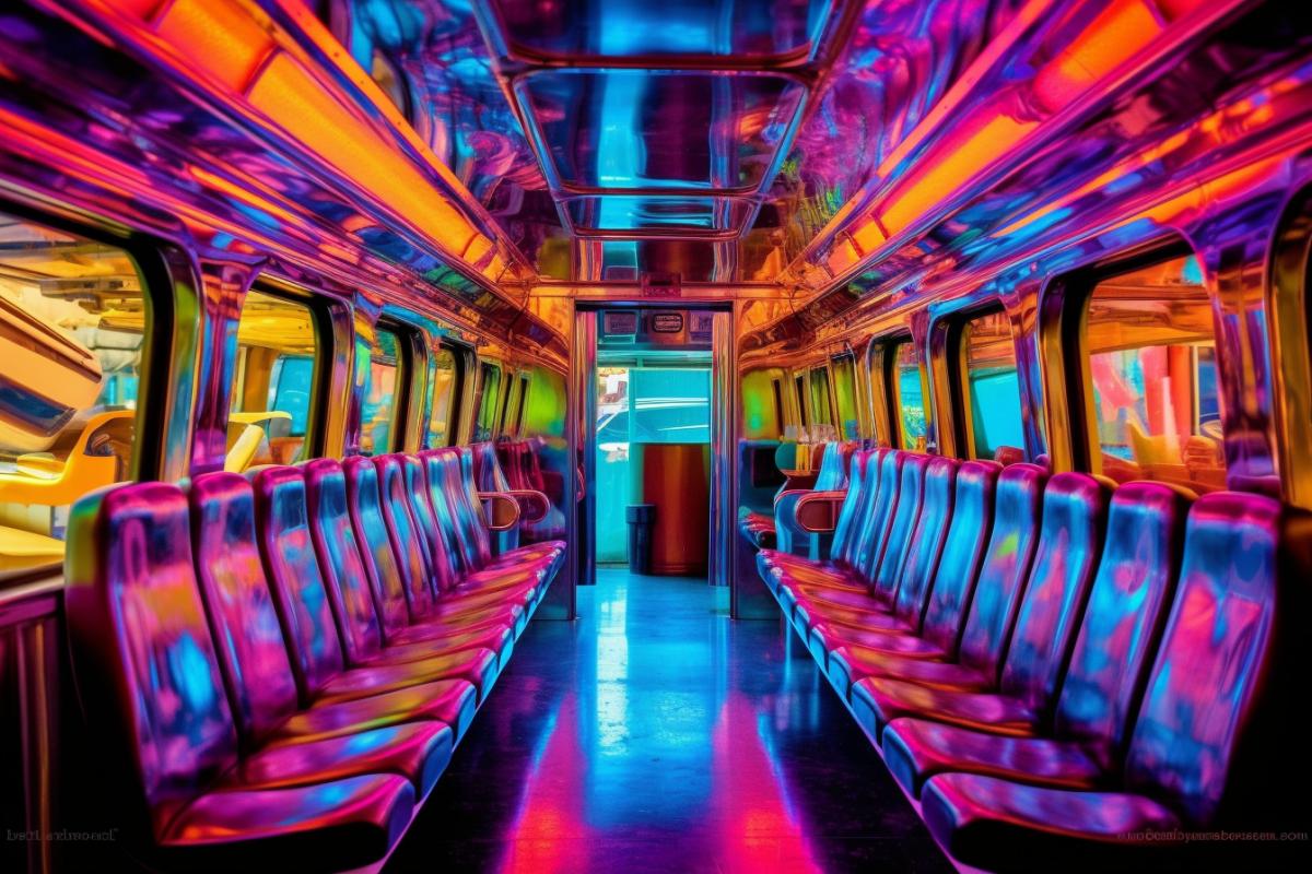 Shiny disco train