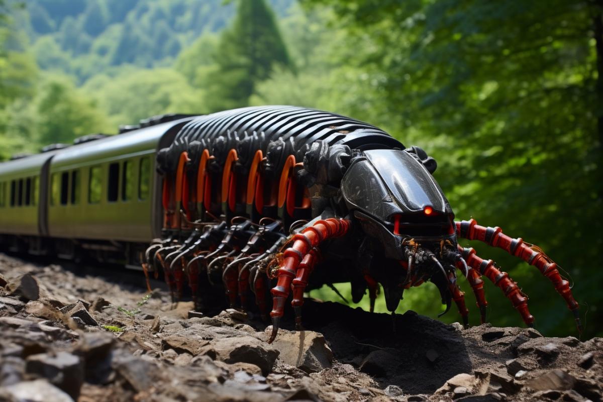 Scolopendra robot train