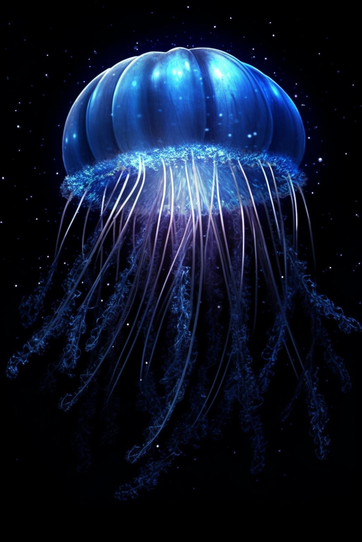Star jellyfish constellation jellyfish made up of stars