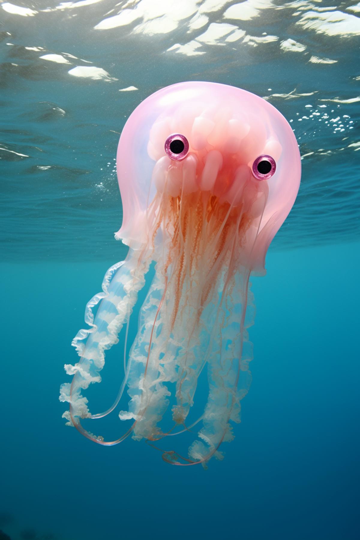 Spongebob catches jellyfish in real life