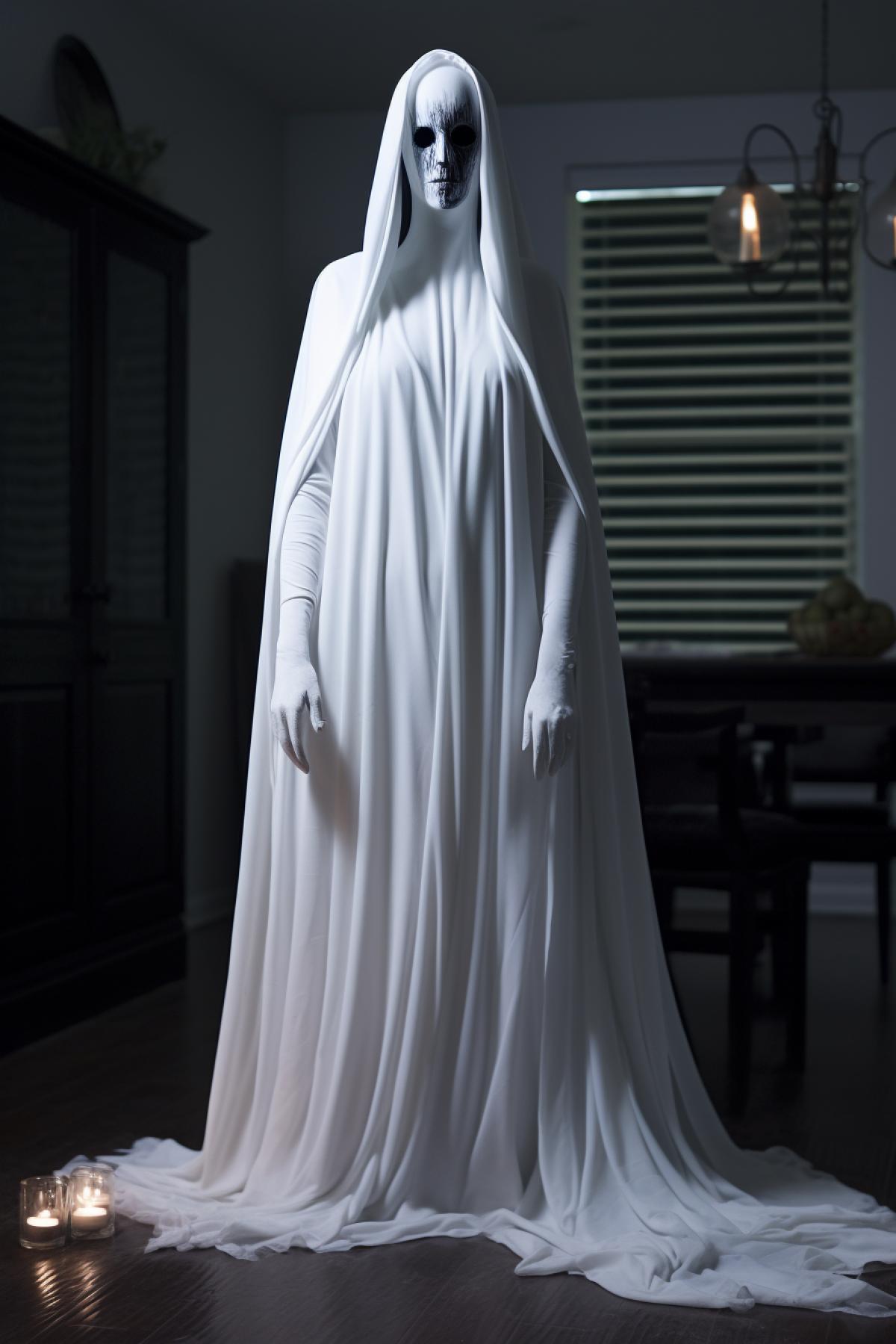 A scene from the new slasher horror movie Casper the Unfriendly Ghost --no kids children