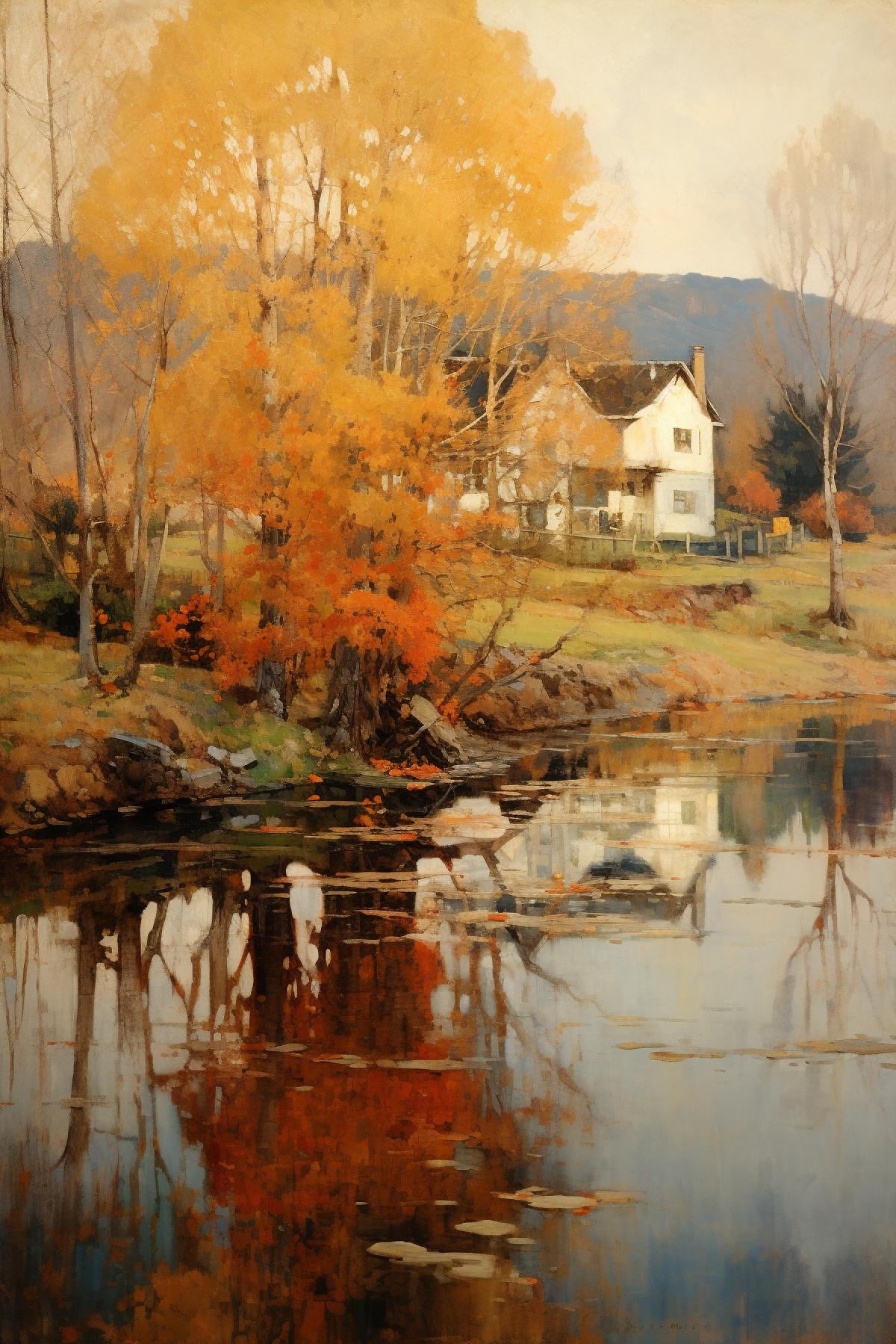 Golden autumn :: by Daniel Garber