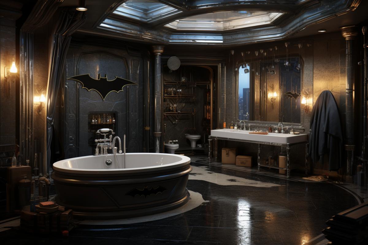 Batmans bathroom interior