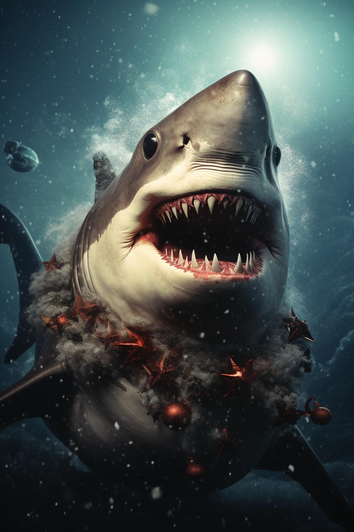a yuletide shark