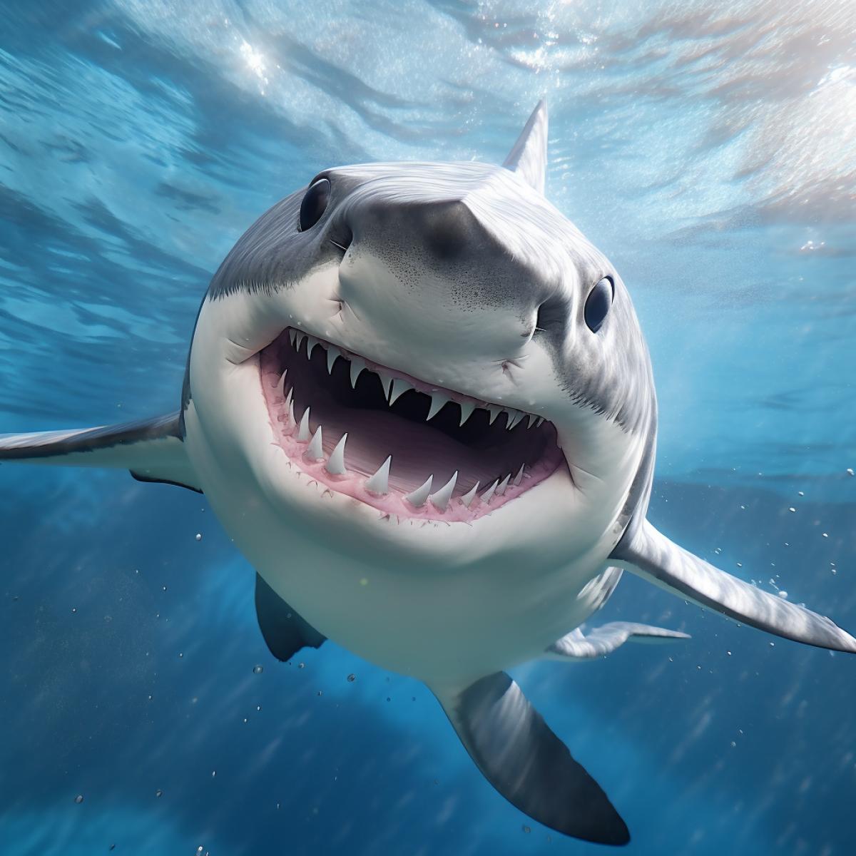 cute adorable baby-shark, hyper realistic, details