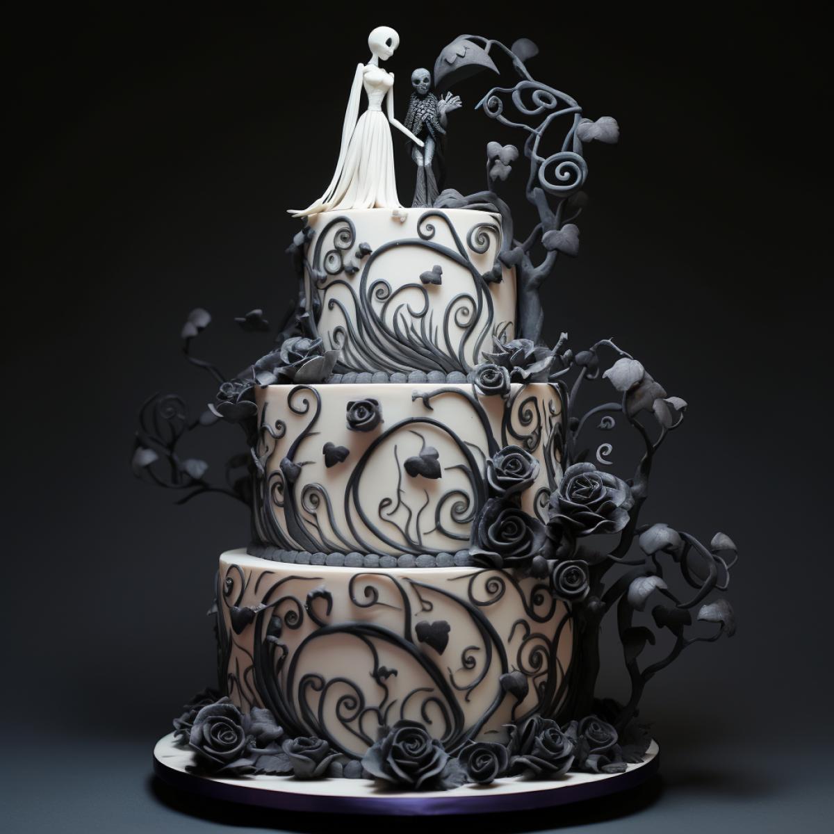 Wedding cake by Tim Burton