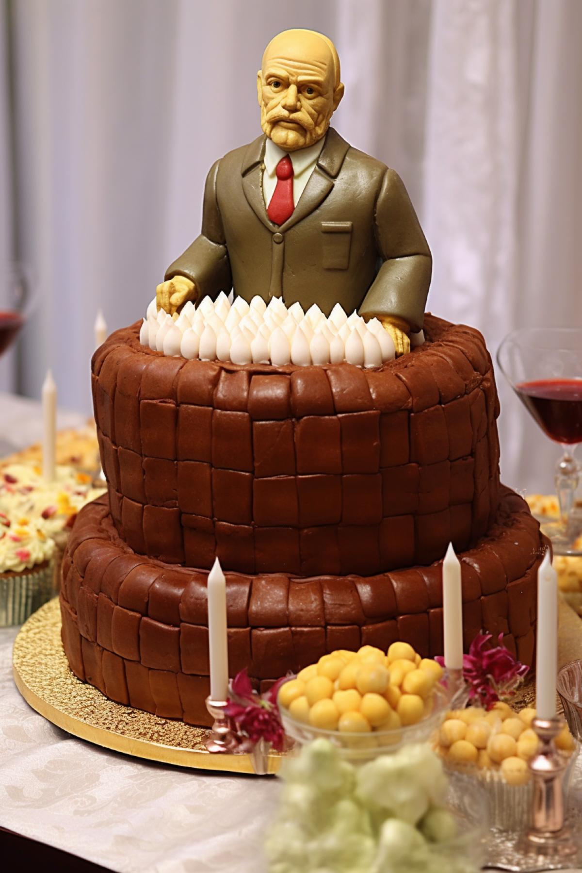 Cake in the shape of Lenin