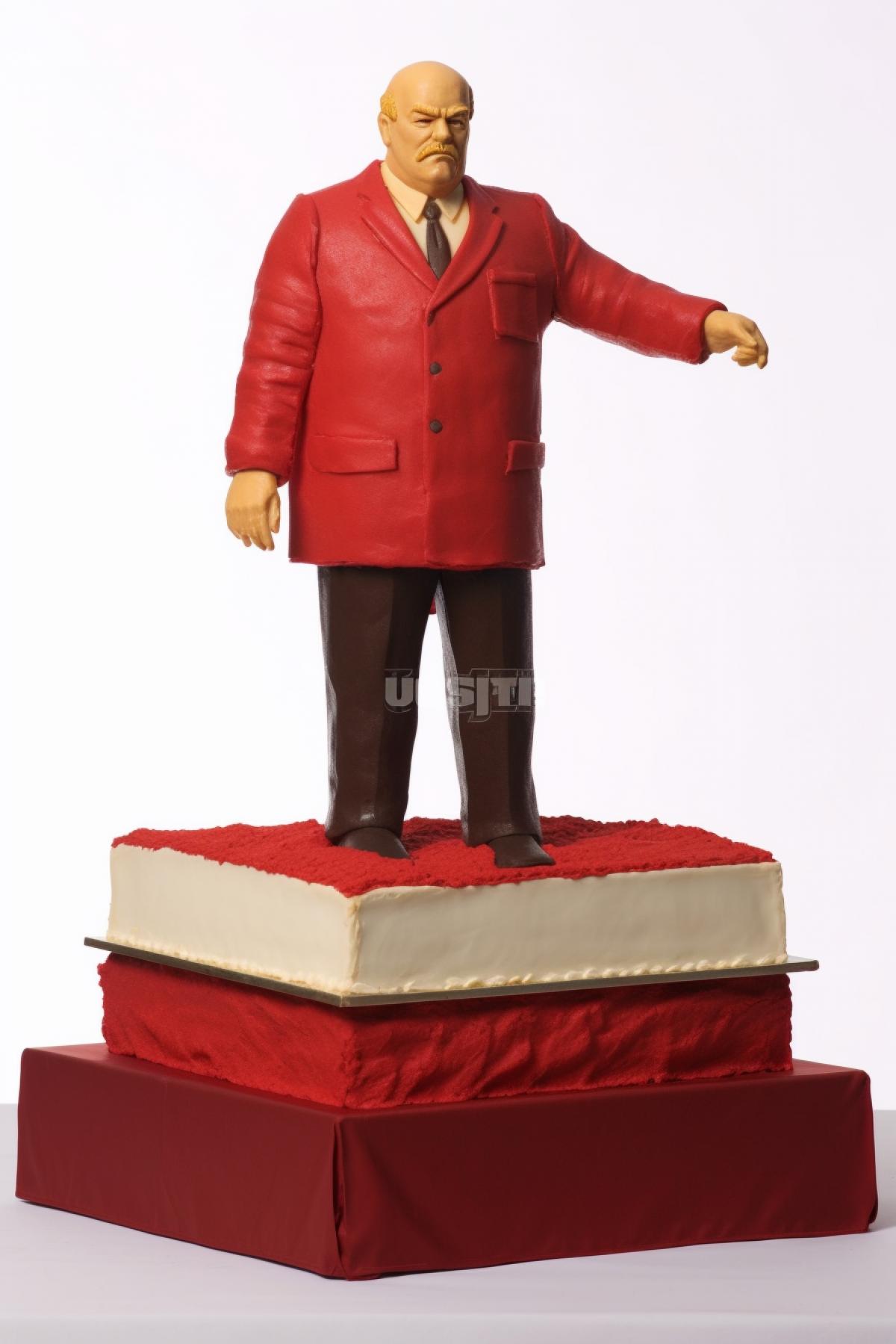 Cake in the shape of Lenin