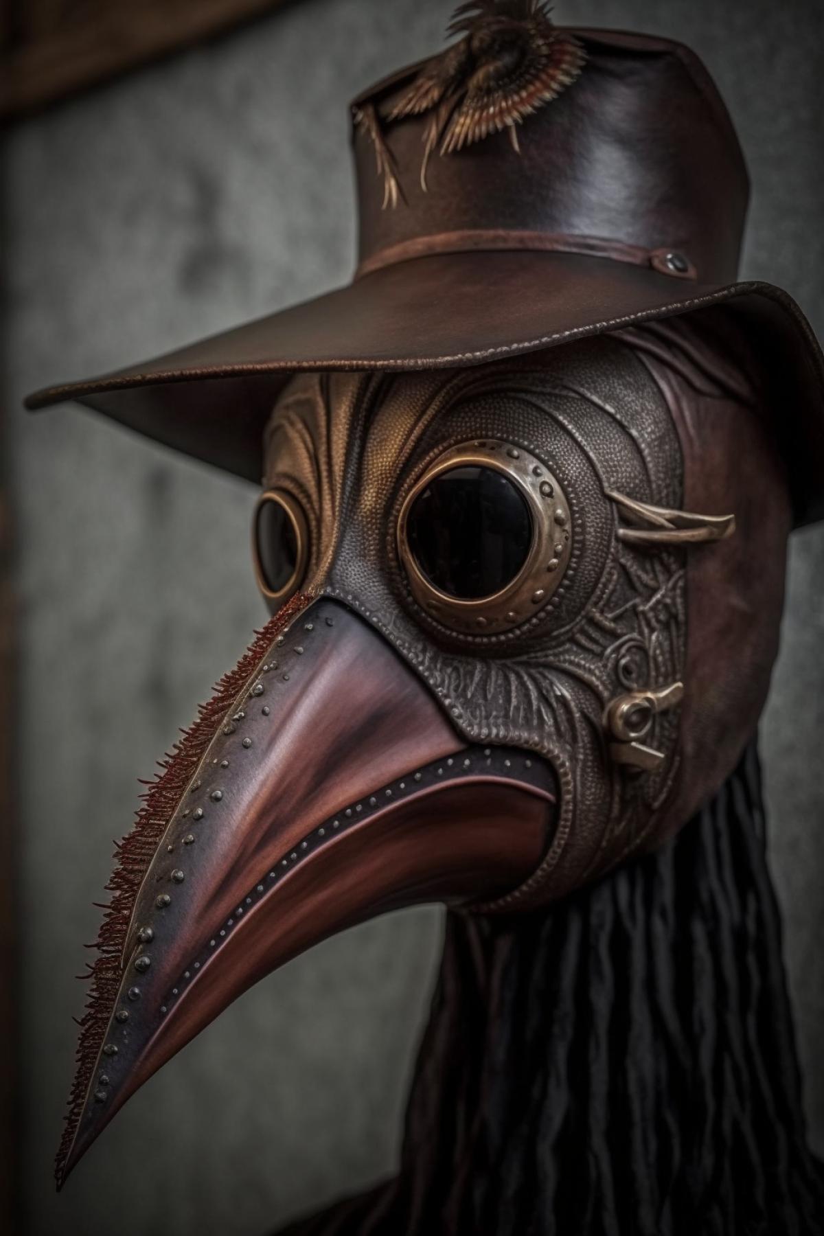 dark plague doctor mask, medieval, high detail