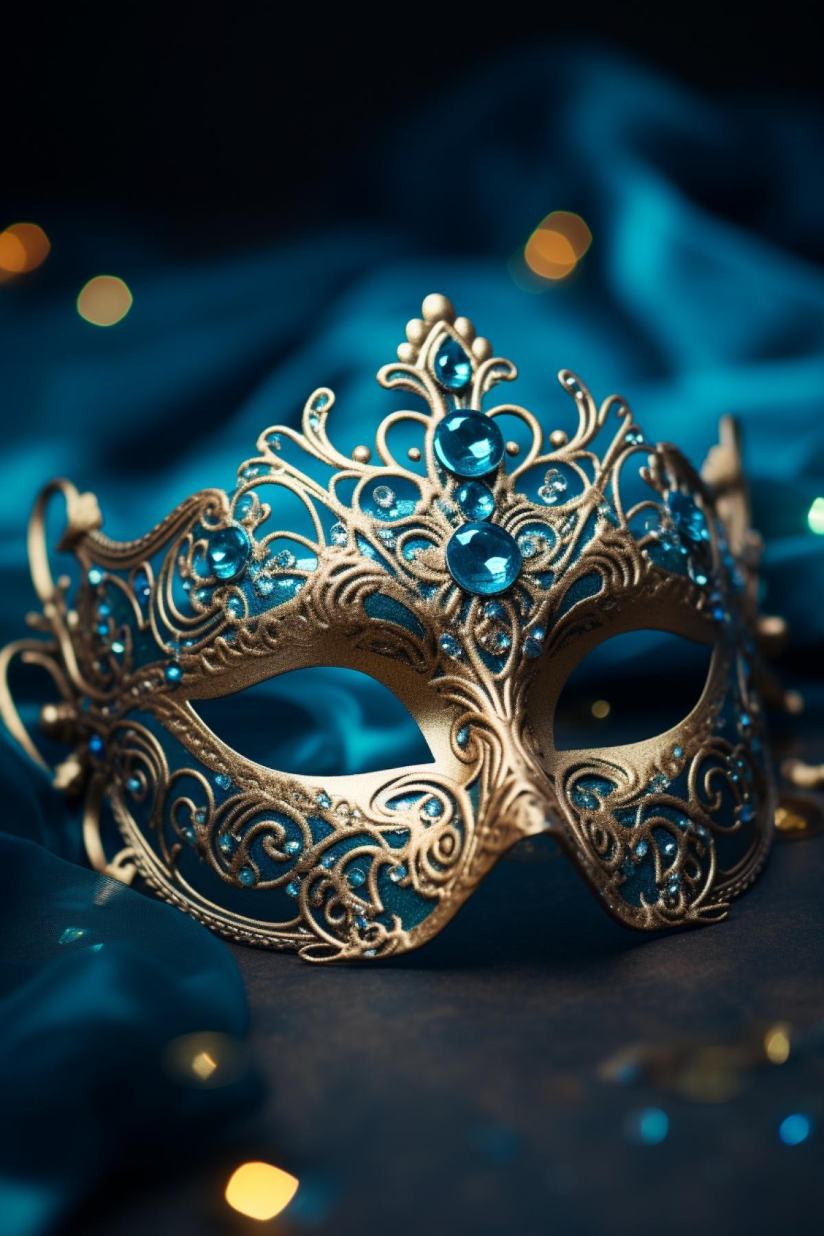 Mask as gemstone jewelry, Tiffany style, very expensive, store counter background, very bright artificial lighting, glare and reflections, professional subject photo, matte filter, pixel density