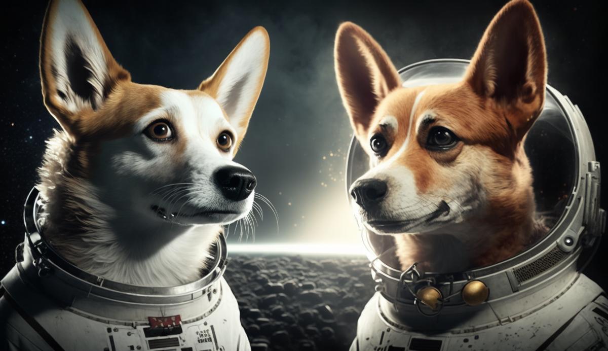 Belka and Strelka in space