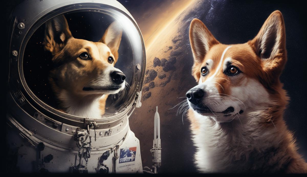 Belka and Strelka in space