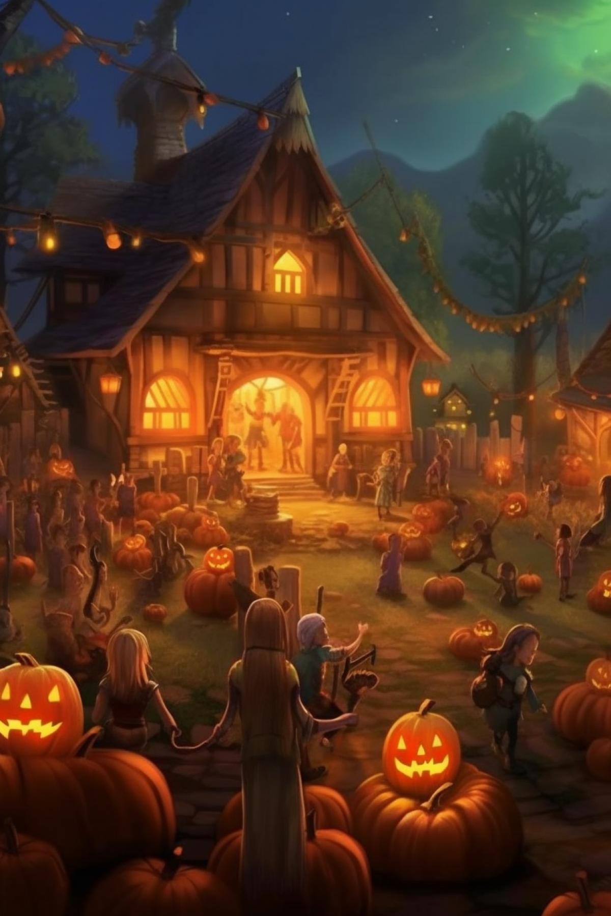 🎃 candy 👻 we celebrate Halloween fiercely in the village