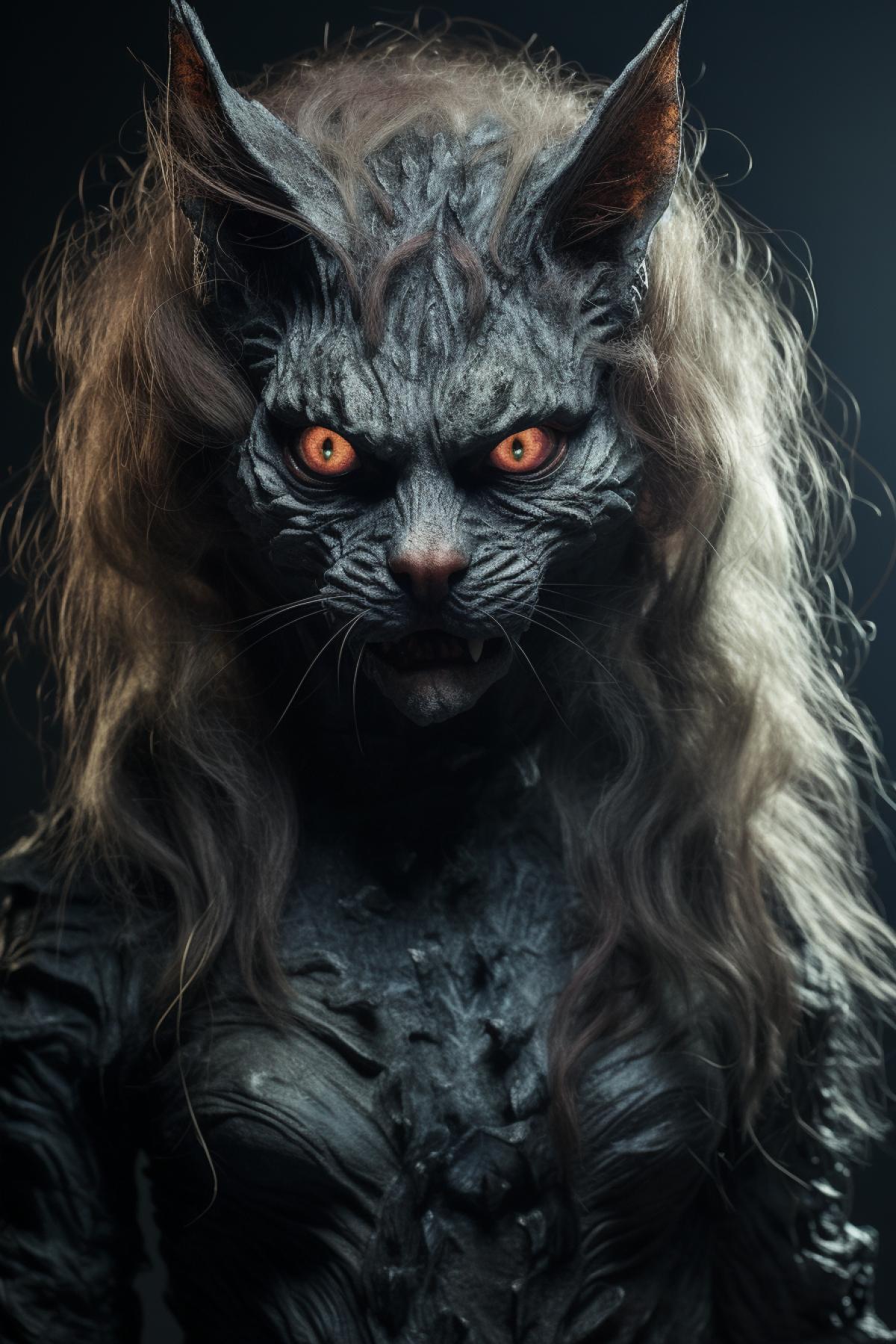 Werewolf witch turns into a cat