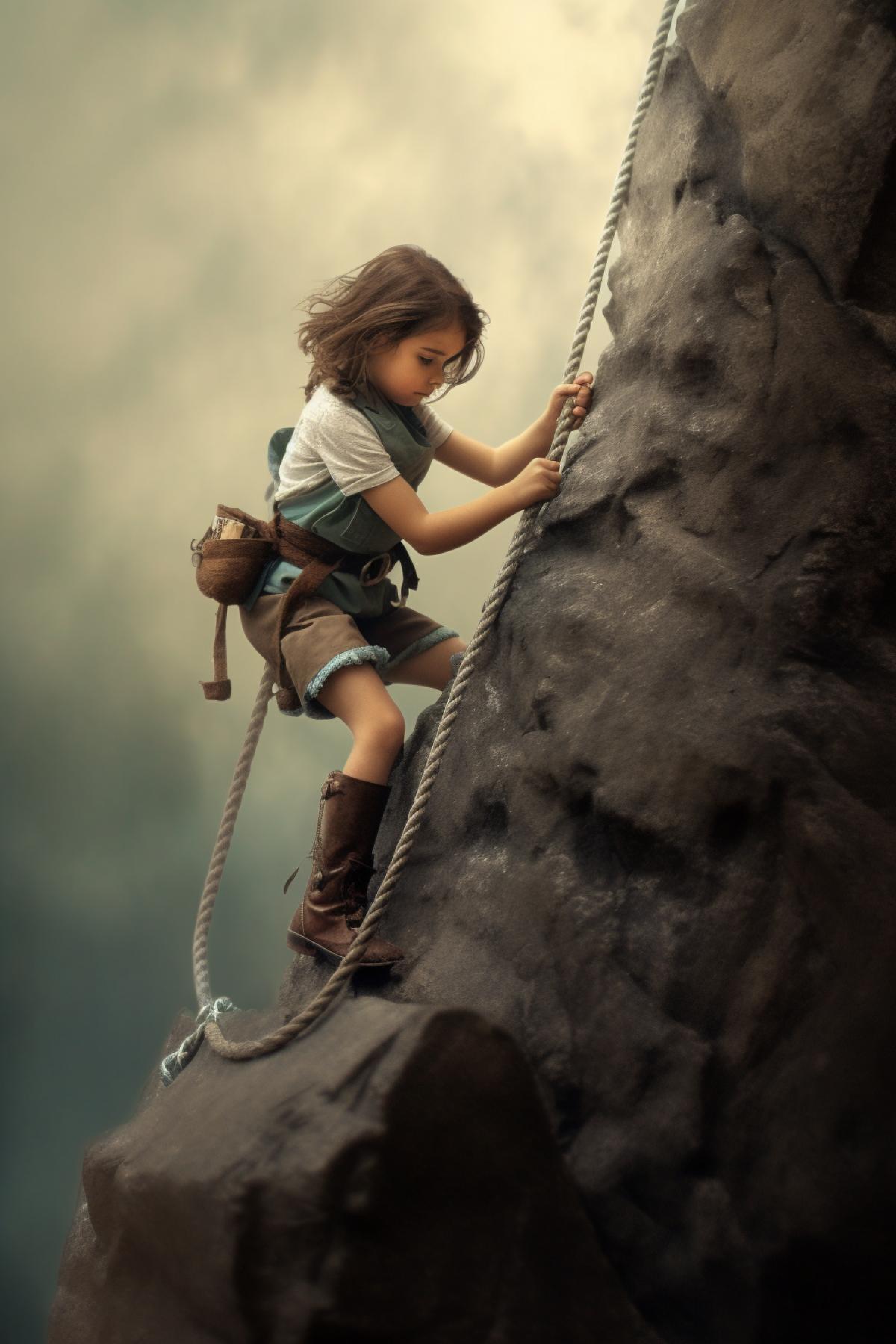Little girl climber